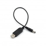 usb2.0 male to dc5.5*2.1 mm male step up cable