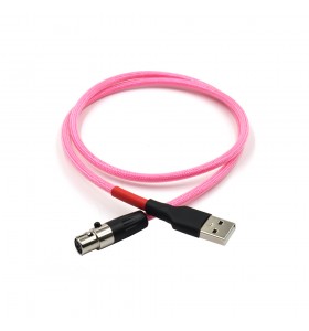 XLR5pin female  plug to USB2.0  Cable TPU wire add  PP nylon and PETsheath 