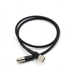 XLR 5pin female  plug to USB2.0  Cable TPU wire add  PP nylon and PETsheath 