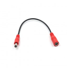 dc5.5*2.1mm male to female red head cable 