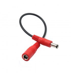 dc5.5*2.1mm male to female red head cable 