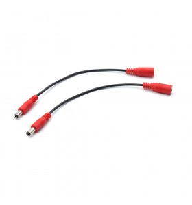 dc5.5*2.1mm male to female red head cable 