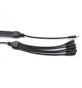 dc5525 male to 5 female splitter cable 