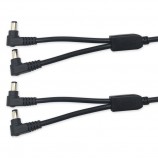 dc5.5*2.5mm female to 2 male right angle cable