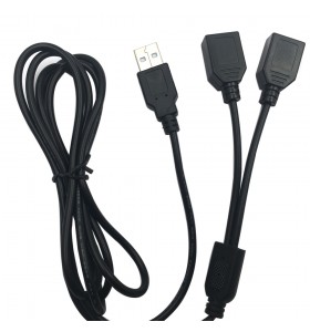 USB 2.0 male to 2 USB female charge cable