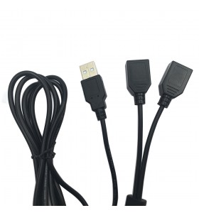 USB 2.0 male to 2 USB female charge cable