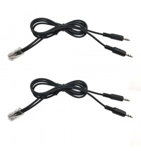 RJ45 to 2 3.5mm stereo male splitter cable