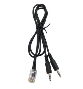 RJ45 to 2 3.5mm stereo male splitter cable