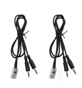 RJ45 to 2 3.5mm stereo male splitter cable