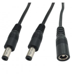 dc5.5*2.5 female to 2 dc5.5*2.5 male splitter cable