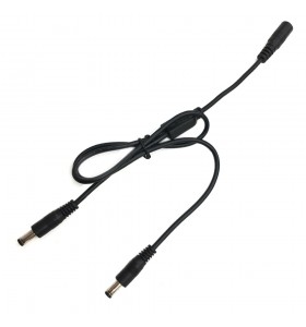 dc5.5*2.5 female to 2 dc5.5*2.5 male splitter cable