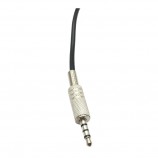3.5mm male stereo 4pole Metal assembly head to female audio cable