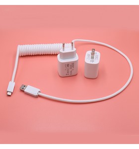 Coiled Type C USB Zinc Alloy  Fast charger Cable for Mechanical keyboard 