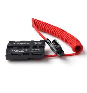 FGG 2p male to d-tap male coiled cable btap ptap to np-fz100 np fz100 dc coupler mount charger d-tap power adapter for v-lock