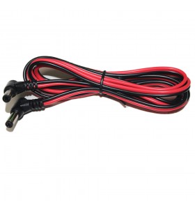 2.1mm Male Right Angle Plug DC Connector Red Black Power Cable
