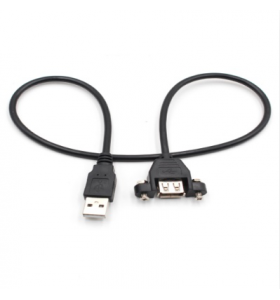 USB 2.0 Extension Cable Extender Cord - A Male to A Female with Nickel-Plated Connector