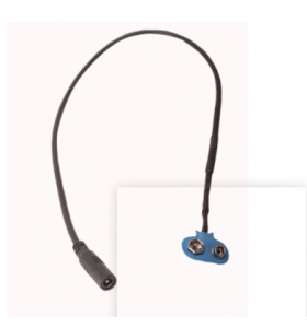 Battery cables 9v snap to 5.5mm 2.1 dc plug