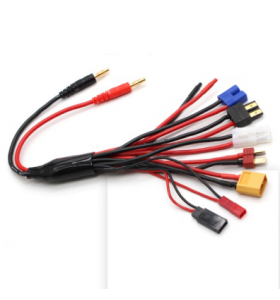 RC Charging Cable Lipo Battery Multi Charger adapter Convert Wire 4.0mm Banana Plug to Tamiya Mini Tamiya JST XT60