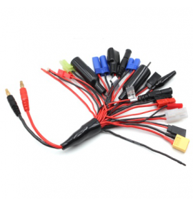 RC Lipo Battery Charger Adapter Connector Splitter Cable with mcx mCP X FUTABA TX JR TX for Aircraft Drone Model