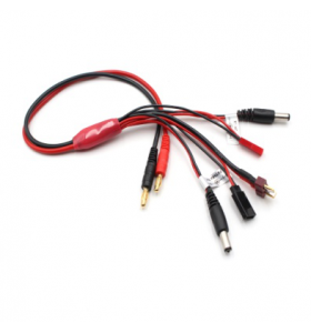 5 in 1 RC Multi-function Lipo Battery Multi Charger Charging Cable with JST XT60 Fuftaba DC Plug