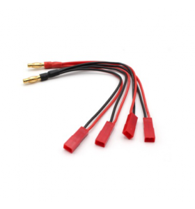 4.0mm Banana Plug Charge Lead to JST Silicon Charging Cable Lipo Parts for RC