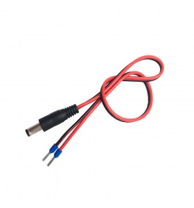 dc 5521male tuning fork to terminal E type wire red black power cable