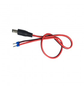 dc 5521male tuning fork to terminal E type wire red black power cable