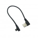 usb angle d male to micro ganle d male cable