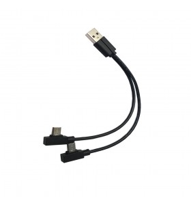 usb to 2 micro right angle cable