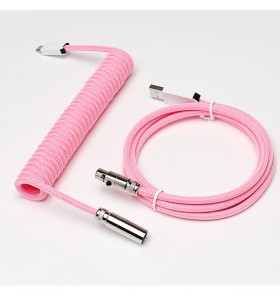 5PIN male Mini XLR  to Type-c metal Pink White wire and usb metal to 5pin Mini XLR female Pink White wire cable set + silver connector