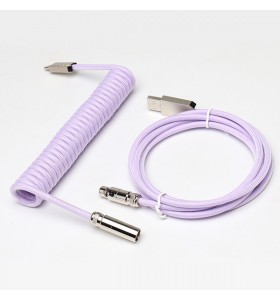 Metal shell usb type c coil cable custom keyboard cable with mini xlr coil charging cable magnetic