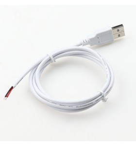 24AWG 2 Pin Power Charging Wires USB A Cable Open End