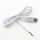 24AWG 2 Pin Power Charging Wires USB A Cable Open End