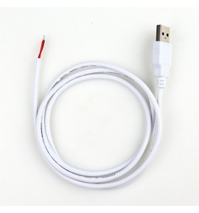 24AWG 2 Pin Power Charging Wires USB A Cable Open End