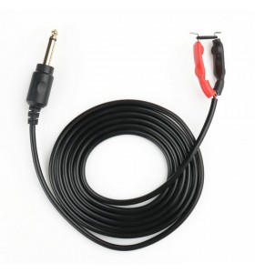 6.35MM mono male to both hook tattoo cable