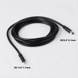 Premium Braided Metal Braided cable Durable Stainless Steel Metal shell Spring Braided dc4.0*1.7 cable