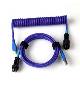 dongguan aviator colored connector coiled keyboard cable usb c coile mechanibal keyboard cable