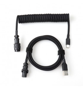 rainbow m12 connector 5pin gx16 pin coil cable connector coiled cable usb customized mechanical keyboard cable