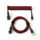 type c spring spiral usb cable mechanical keyboard coiled cable coiled type c usb mechanical cable