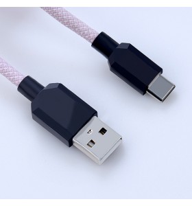 Macarons color cable usb c keyboard USB aviator keyboard cable converter ps2 to usb coiled mechanical keyboard cable