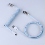 5pin gx16 aviator / Type c   Type c to 5PIN male aviator and usb to 5pin aviator female light blue macarons wire  cable