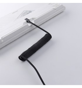 type c spring spiral usb cable mechanical keyboard coiled cable coiled type c usb mechanical cable