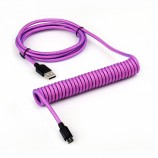 type c spring spiral usb cable mechanical keyboard coiled cable coiled type c usb mechanical cable